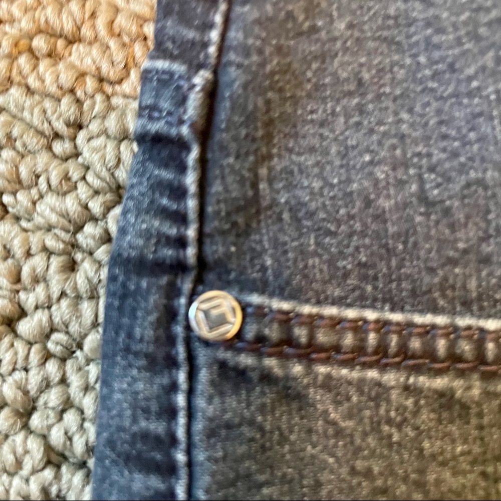 Lafayette 148 NY Thompson High Rise Dark Wash Stretch Denim Blue Jean Women’s 14 - Picture 6 of 15